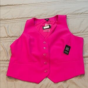 Express, hot pink vest, X-Large